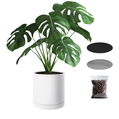 VEVOR plant pot 12inch cylindrical, ideal for versatile indoor or outdoor use.