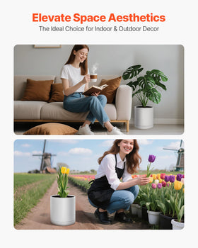 VEVOR plant pot suitable for indoor and outdoor spaces.