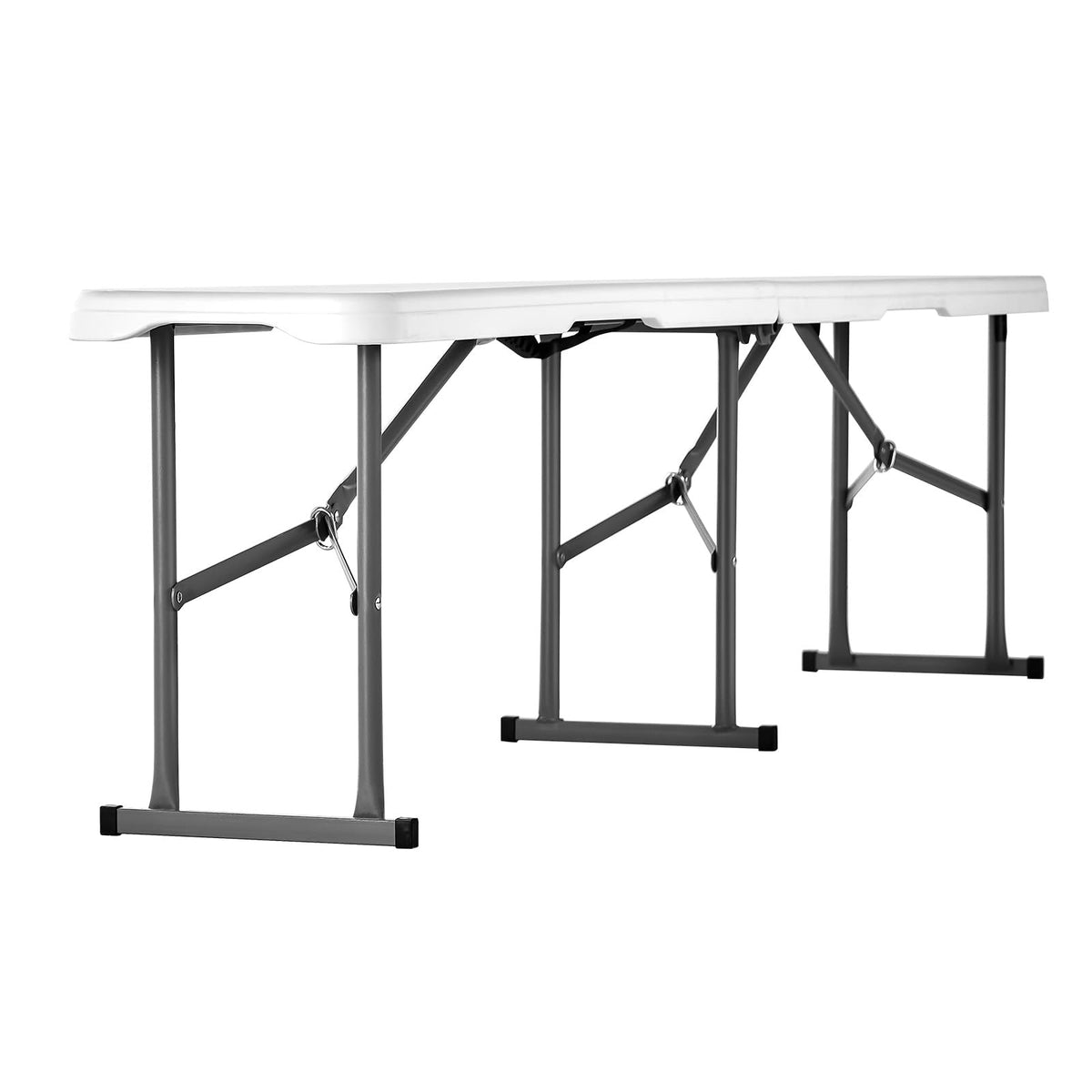 VEVOR plastic folding bench in garden for versatile outdoor seating
