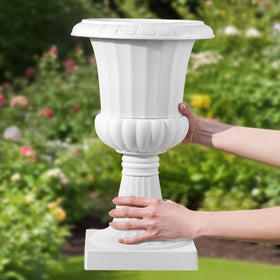 Durable plastic construction of VEVOR urn planter for long-lasting use