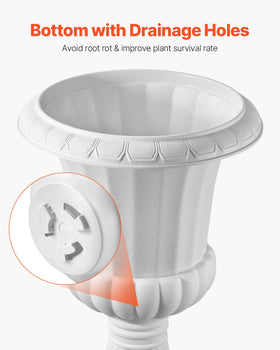VEVOR urn planters for indoor and outdoor spaces with versatile setup