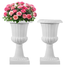 VEVOR urn planter with large opening for dramatic floral displays