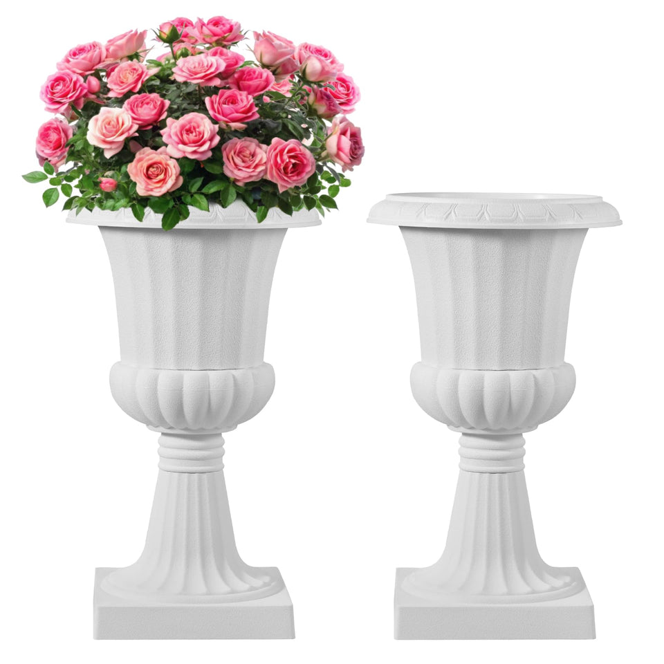 VEVOR urn planter with large opening for dramatic floral displays