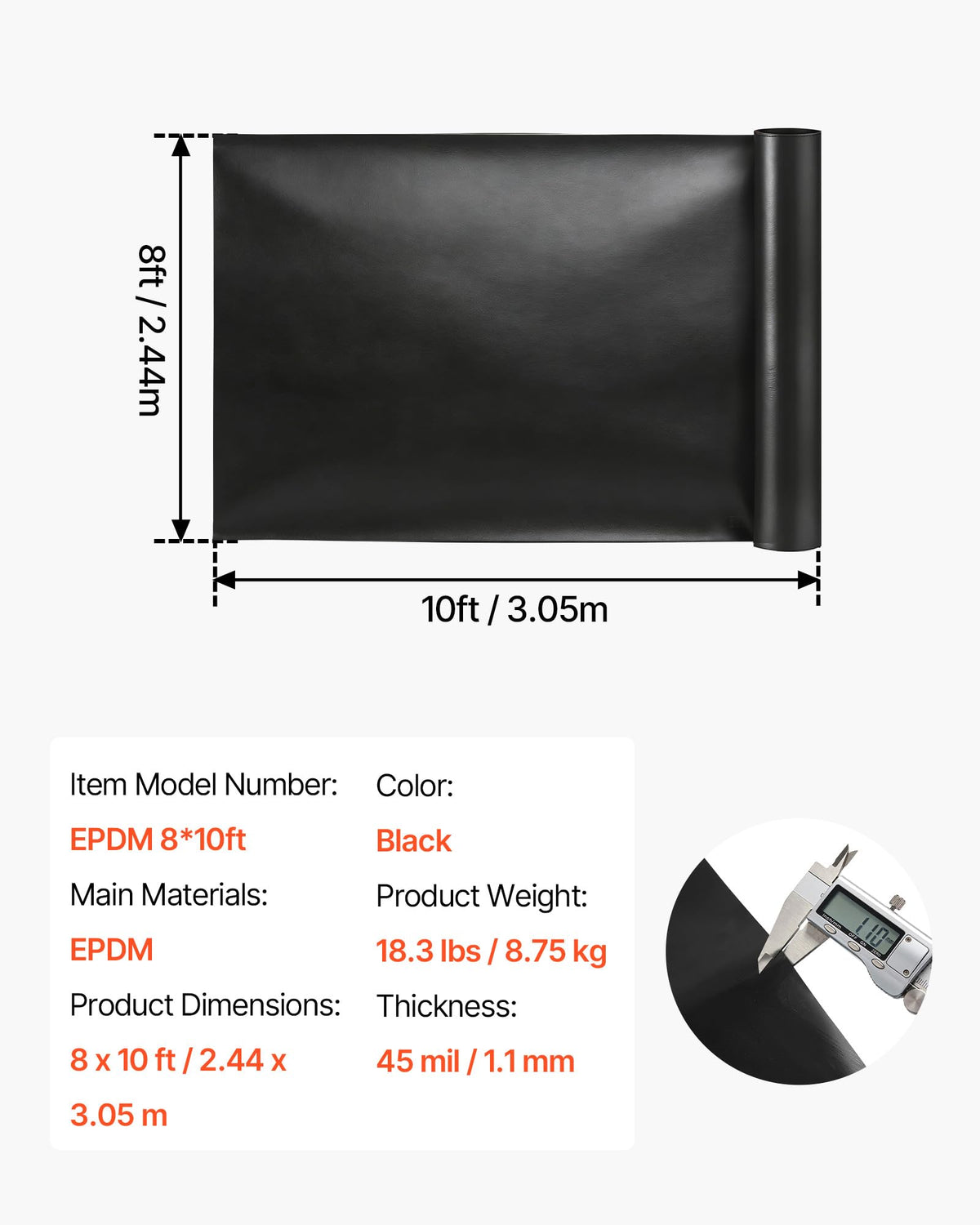 VEVOR liner used as weed barrier or planter liner in garden