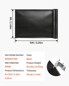 VEVOR liner used as weed barrier or planter liner in garden