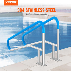 VEVOR base plate with rail - stable foundation for safe deck entry