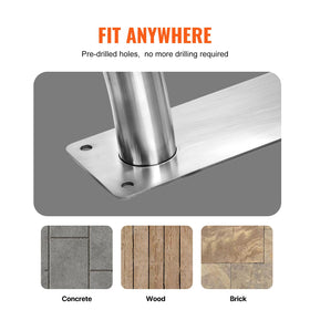 VEVOR installation kit - tools included for concrete, wood, tile, marble