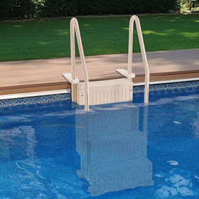 VEVOR pool ladder compatible with inground and above-ground pools.