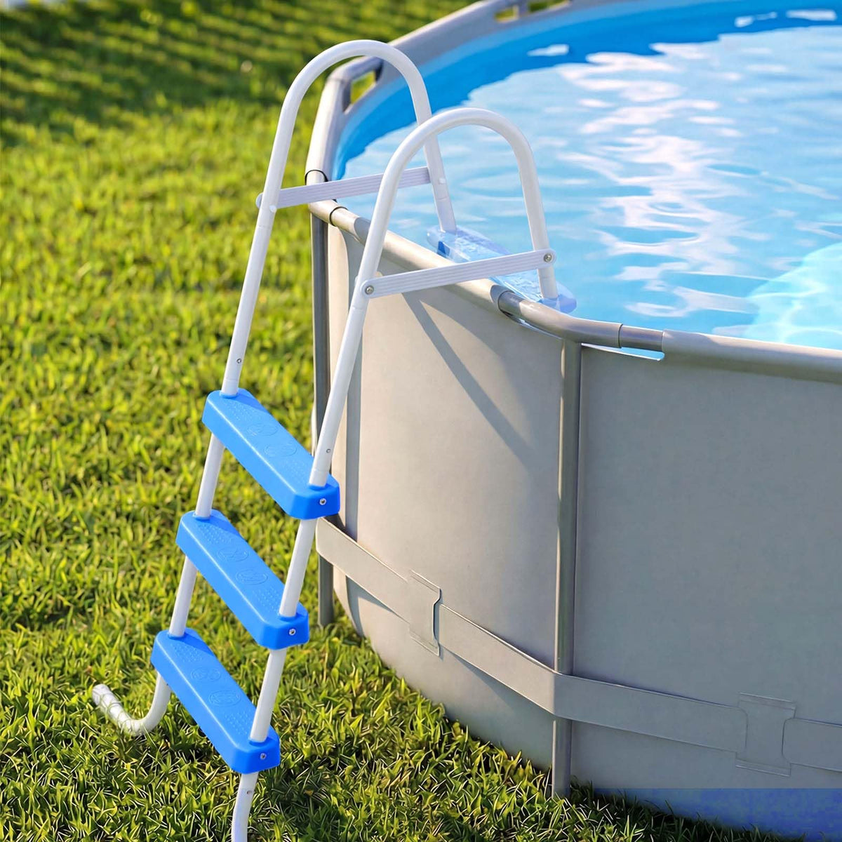 VEVOR rubber grip feet prevent movement on pool deck
