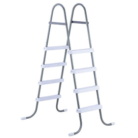 VEVOR ladder provides wide, non-slip steps for confident footing.