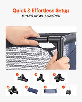 VEVOR pool storage bin tool-free assembly for quick setup