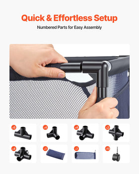 VEVOR pool storage bin rolling casters for easy relocation to poolside.
