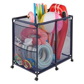 VEVOR pool storage bin with rolling wheels for easy transport by the pool