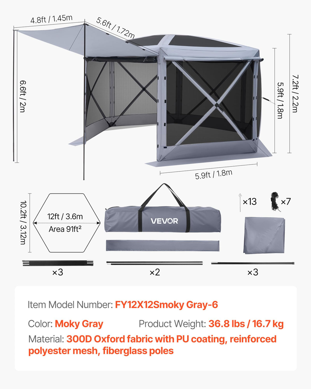 VEVOR ready-to-use pop-up setup in minutes for family picnics.