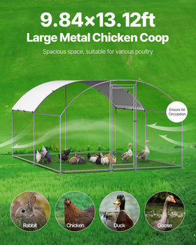 VEVOR protective hexagonal mesh secures the enclosure while maintaining visibility.