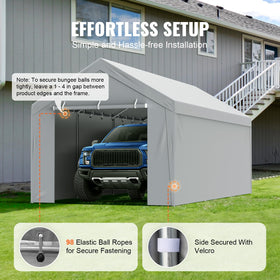 VEVOR PU+UV coating enhances waterproofing and sun protection for the canopy