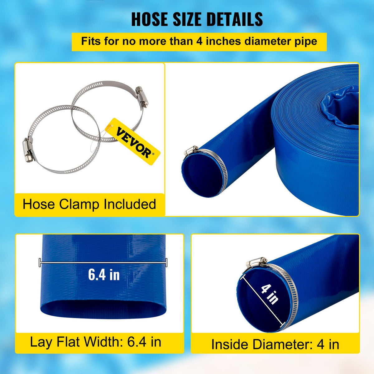 VEVOR PVC fiber construction detail for durability