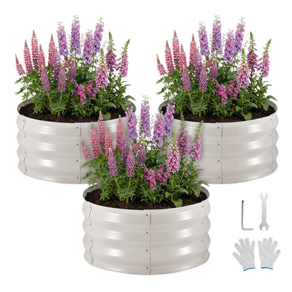 VEVOR round raised garden bed kit, quick assembly for planting.