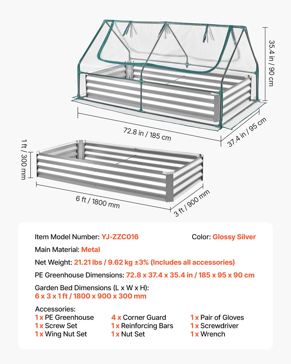 VEVOR rust-resistant outdoor garden bed ready for seasons