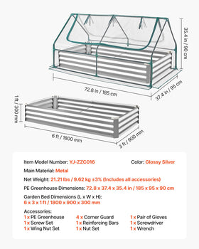 VEVOR rust-resistant outdoor garden bed ready for seasons
