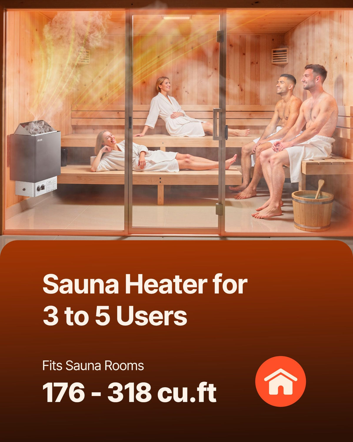 VEVOR sauna heater control knobs for easy temperature and timer adjustments