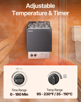 VEVOR sauna heater shell material aluminized zinc for durability