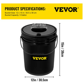 VEVOR sealing rings ensure water-tight connections in the DWC system.