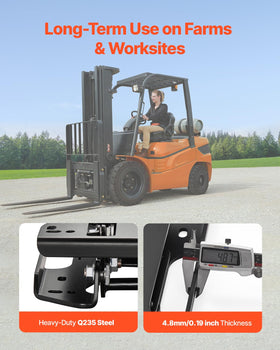 VEVOR electrostatic-coated steel housing enhances durability on outdoor jobs.