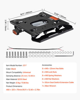 VEVOR installation-friendly kit allows quick setup during assembly.