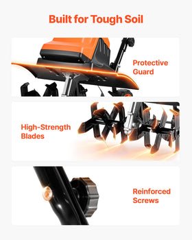 VEVOR shield plate blocks debris for safer operation.