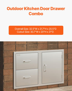 VEVOR side access door providing easy reach to bins or tanks