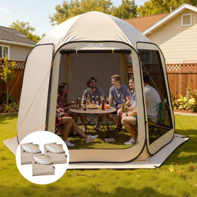 VEVOR sidewalls are suitable for camping and beach day shelter setups.