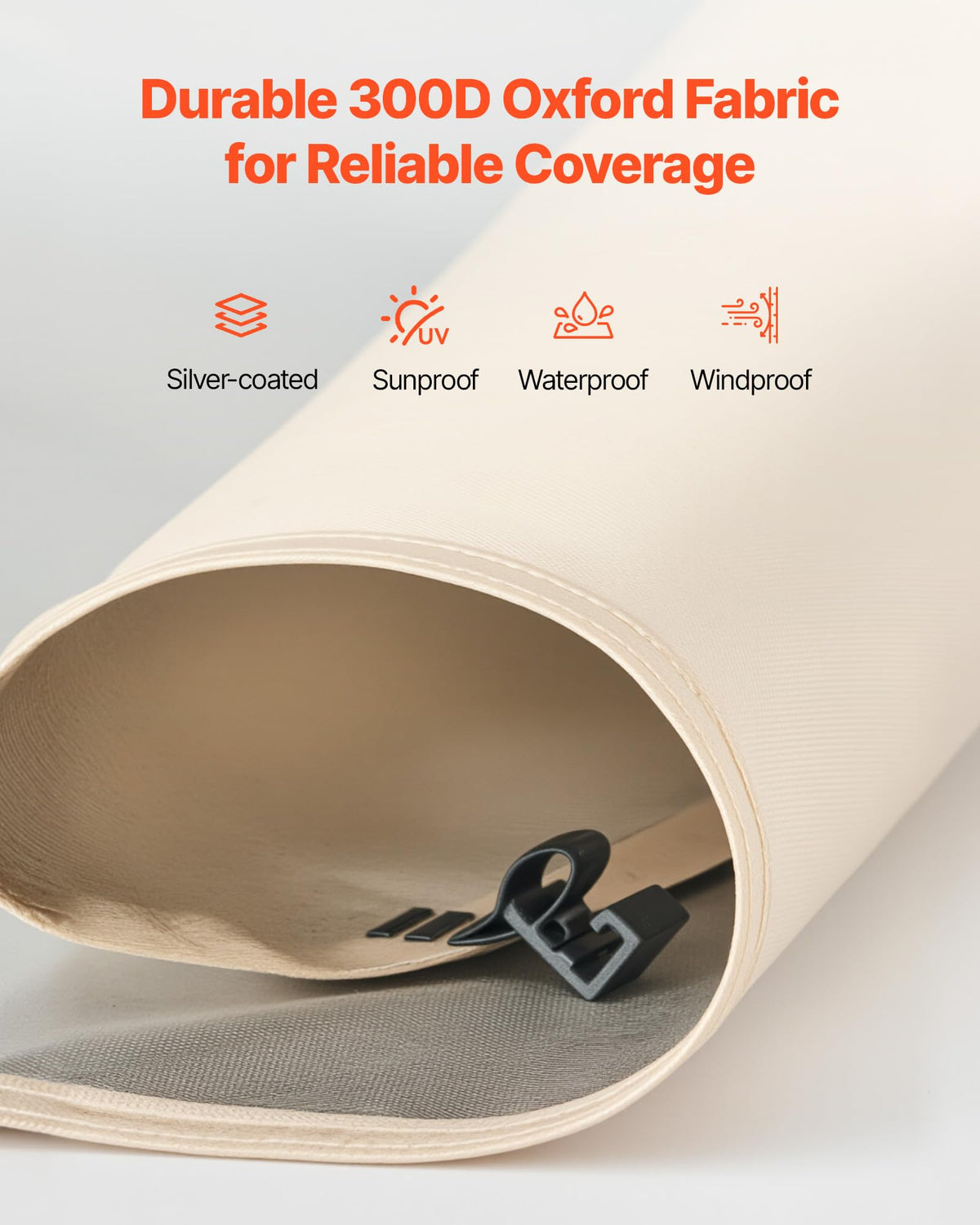 VEVOR edge-to-edge coverage minimizes light gaps inside the shelter.