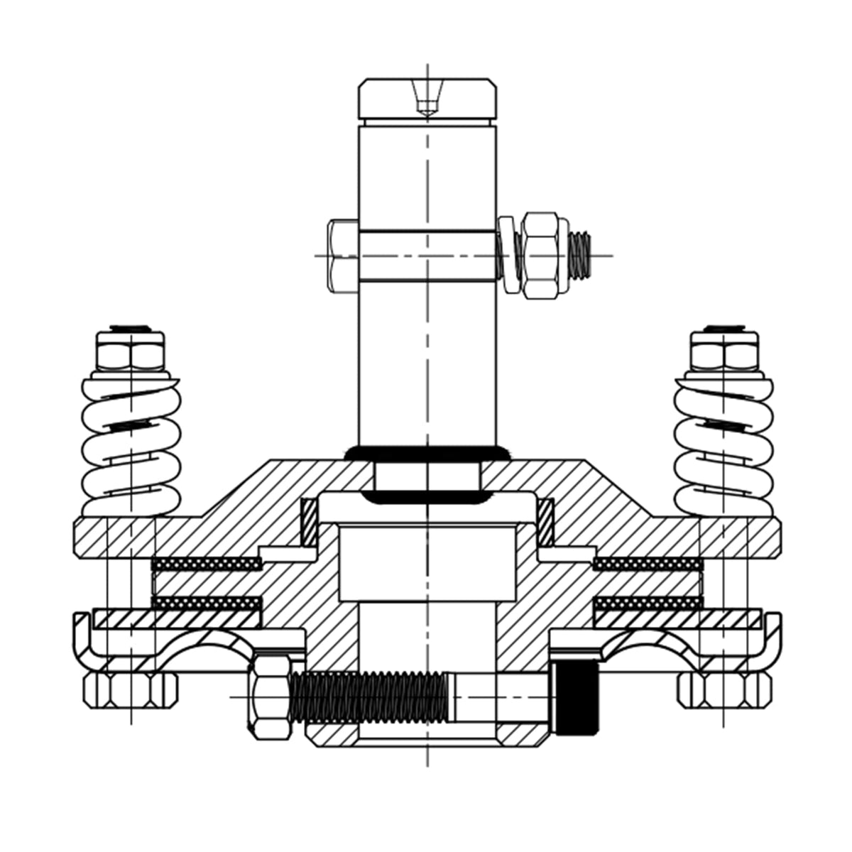 VEVOR slip clutch in rotary mower setup under load