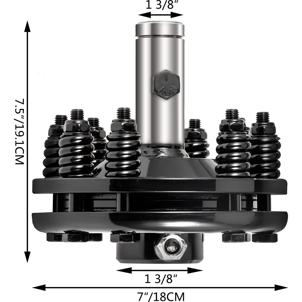 VEVOR slide clutch torque adjustment close-up showing adjustable springs for custom torque