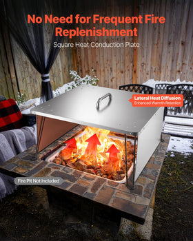 VEVOR 430 stainless steel body resists rust for outdoor use