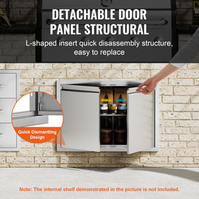VEVOR door with reversible design for flexible left or right opening