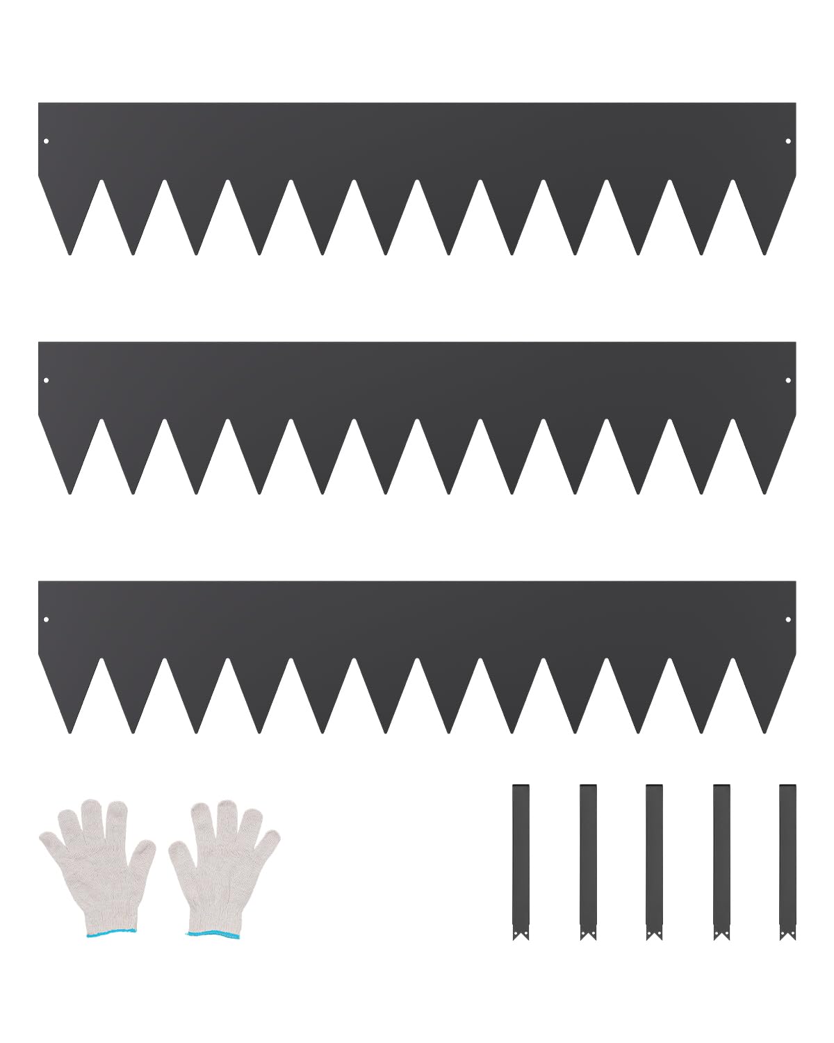 VEVOR steel landscape edging pack shot showing durable borders