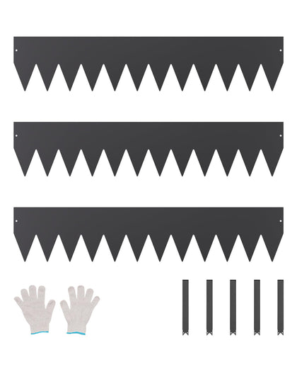 VEVOR steel landscape edging pack shot showing durable borders