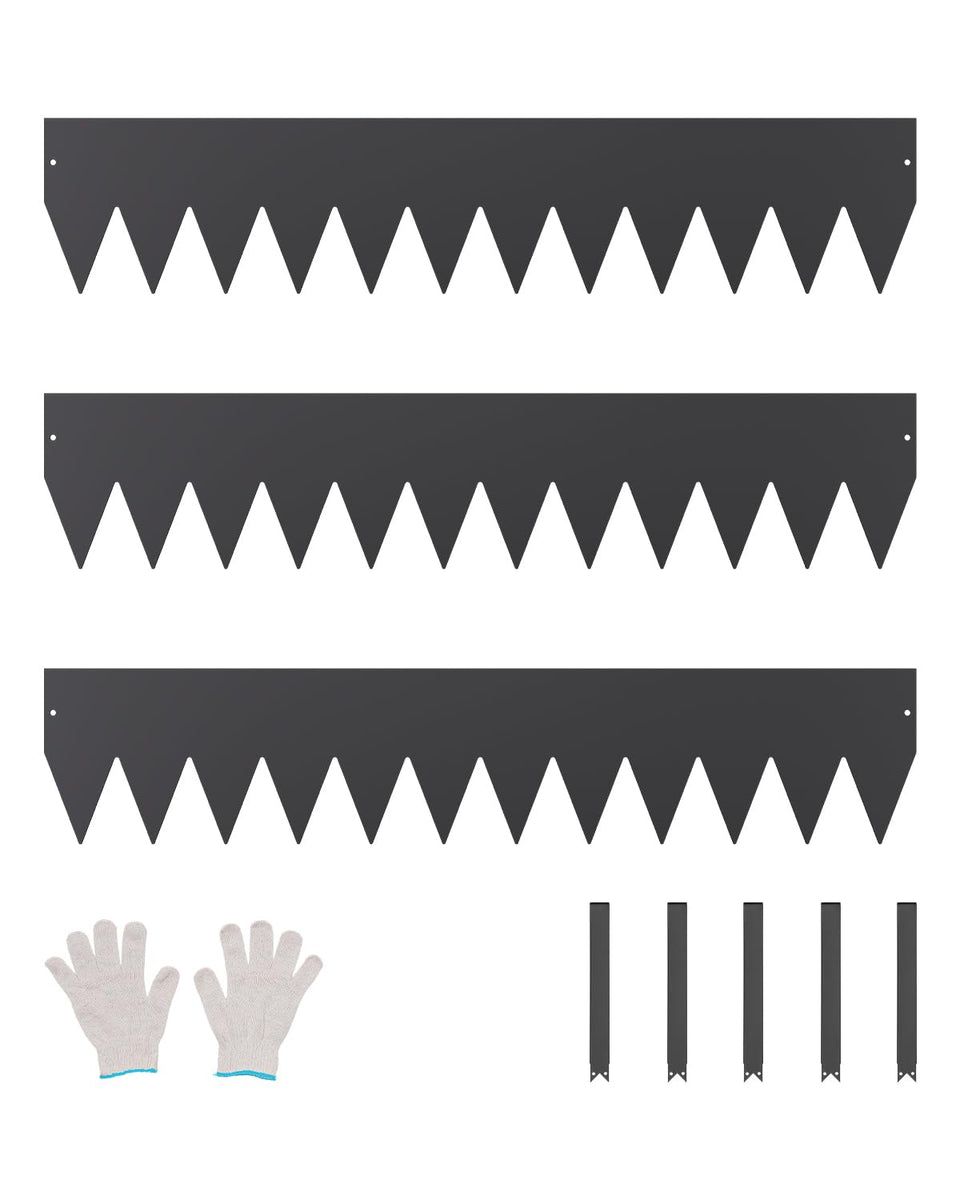 VEVOR steel landscape edging pack shot showing durable borders