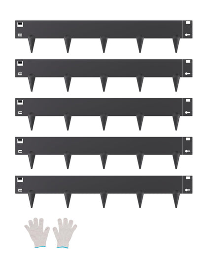 VEVOR steel landscape edging 5-pack 39x4 in defines garden beds with long-lasting border.