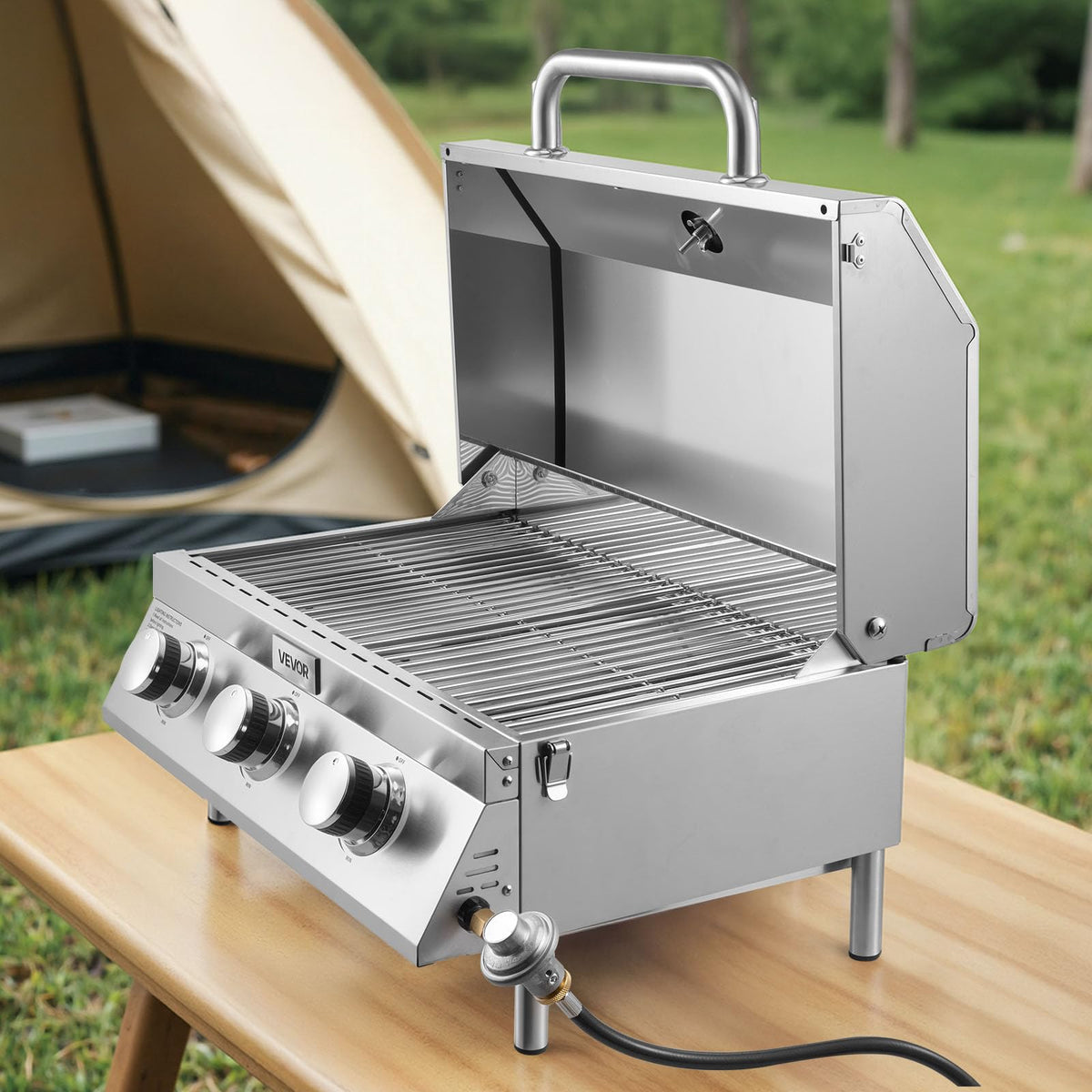 VEVOR grease-oil-tray simplifies cleanup after grilling sessions