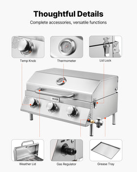VEVOR portable-handle enables easy carrying to picnics and tailgates