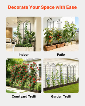 VEVOR arch design adds elegance while guiding growth upward