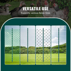 VEVOR UV-resistant powder-coated finish protects against weather.