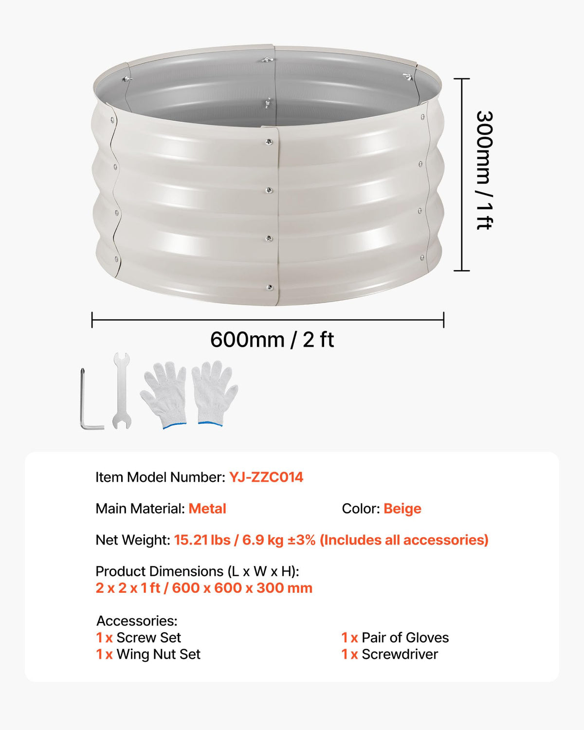 VEVOR versatile kit accommodates vegetables, herbs, and flowers.