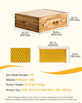 VEVOR ventilation ports maintain airflow and hive health