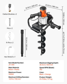 VEVOR versatile applications for fence posts, tree planting and garden projects