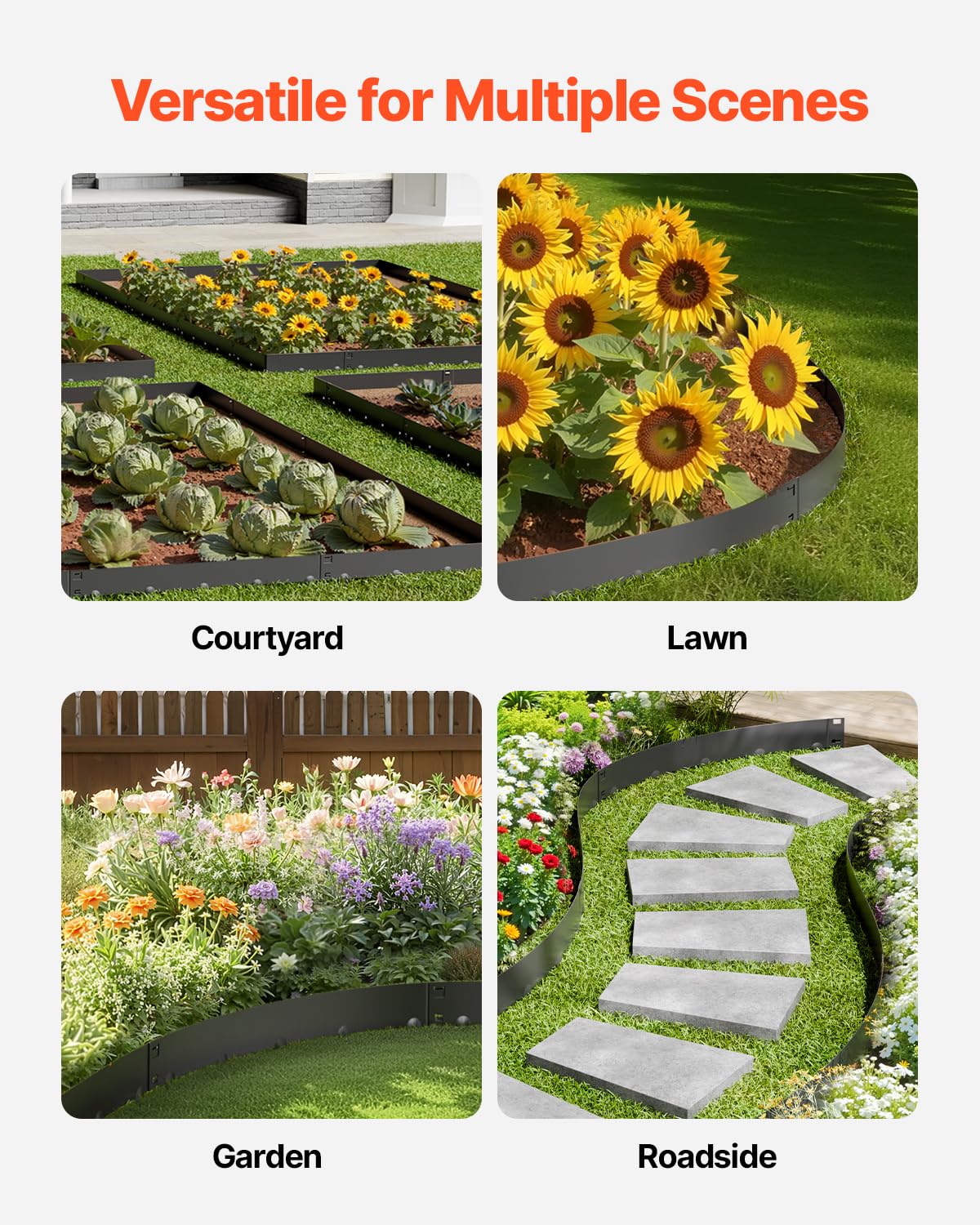 VEVOR versatile landscape border for paths, borders, and zones