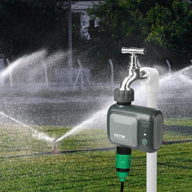 Voice control with Alexa and Google Assistant simplifies watering.
